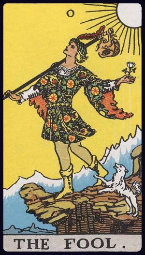 The Fool in the LuciellaES Rider–Waite–Smith deck