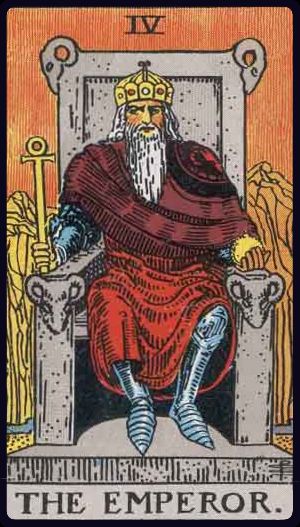 The Emperor in the LuciellaES Rider–Waite–Smith deck