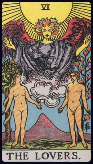 The Lovers in the LuciellaES Rider–Waite–Smith deck