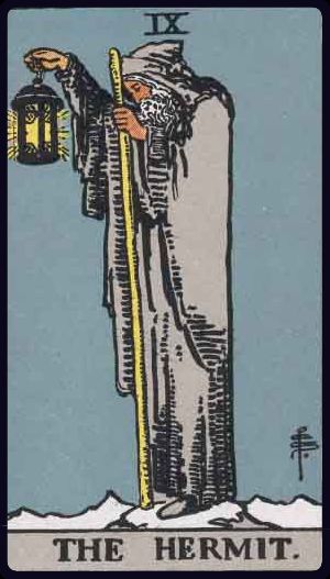 The Hermit in the LuciellaES Rider–Waite–Smith deck