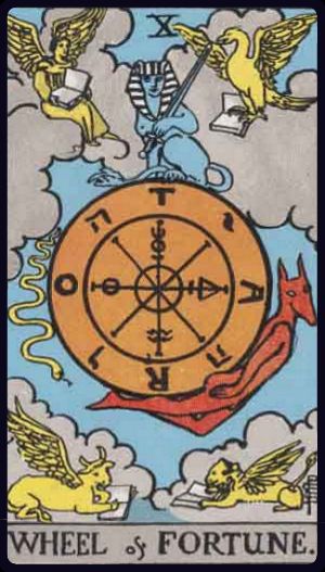 Wheel of Fortune in the LuciellaES Rider–Waite–Smith deck