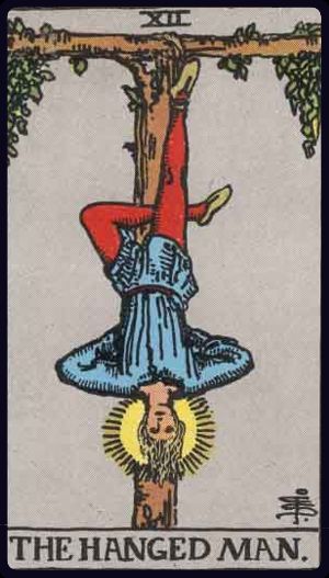 The Hanged Man in the LuciellaES Rider–Waite–Smith deck