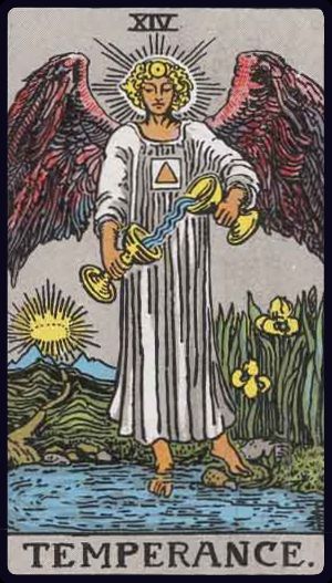 Temperance in the LuciellaES Rider–Waite–Smith deck
