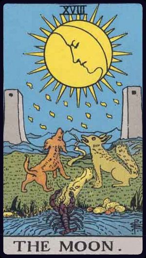 The Moon in the LuciellaES Rider–Waite–Smith deck