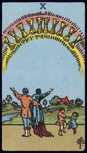 Ten of Cups in the LuciellaES Rider–Waite–Smith deck