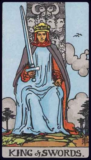 King of Swords in the LuciellaES Rider–Waite–Smith deck